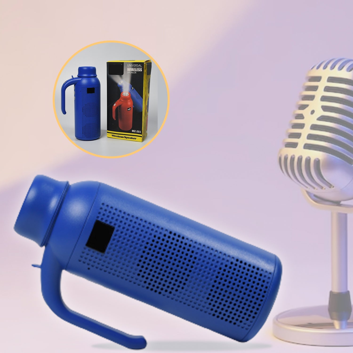 1287 Smart Bluetooth Speaker With Torch Light Wireless Bluetooth Speaker & Night Flash Light Speaker DeoDap 1287 Smart Bluetooth Speaker With Torch Light Wireless Bluetooth Speaker & Night Flash Light Speaker DeoDap